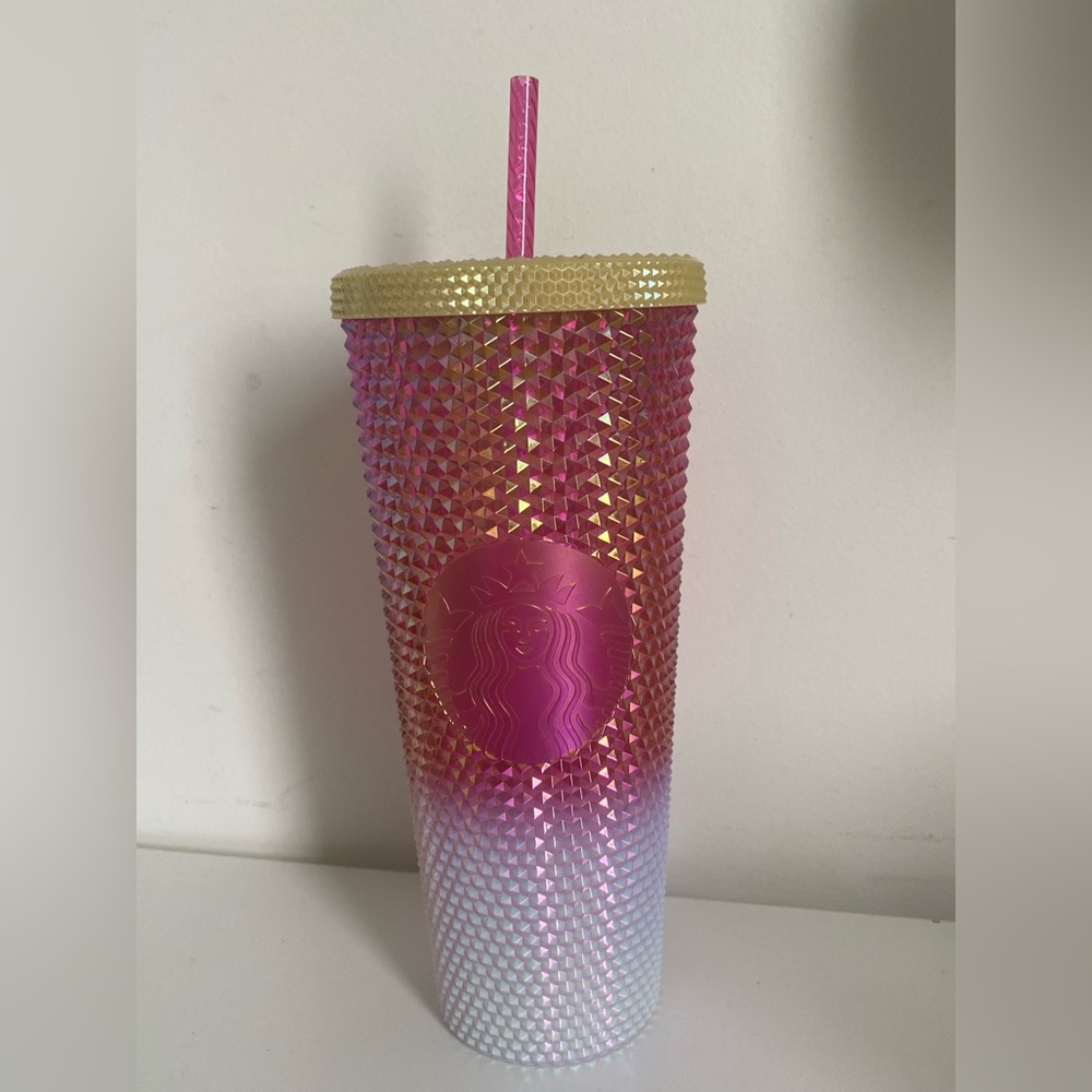 Starbucks Pink and Gold Ombre Tumbler- limited edition